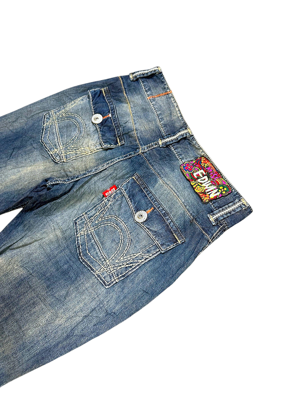 Vintage Edwin Japan Style Y2K Straight Leg Jeans (S) – Detailaufnahme 4