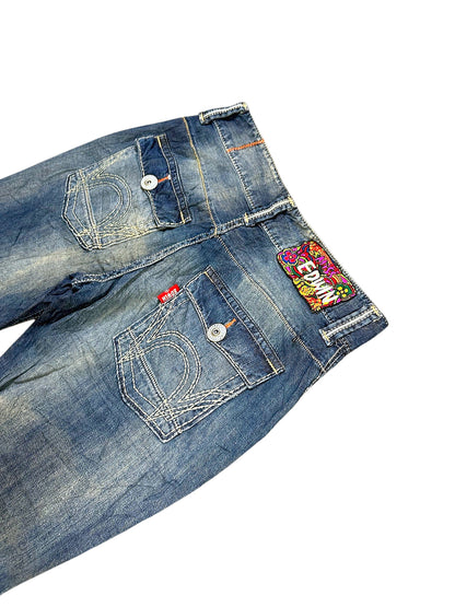 Vintage Edwin Japan Style Y2K Straight Leg Jeans (S) – Detailaufnahme 4