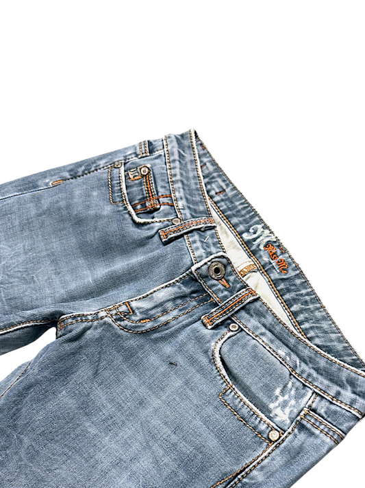 Vintage Miss Me Y2K Low Waist Bootcut / Flared Damenjeans (M)