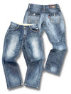 Vintage Edwin Japan Style Y2K Straight Leg Jeans (M) – Vorder- und Rückansicht