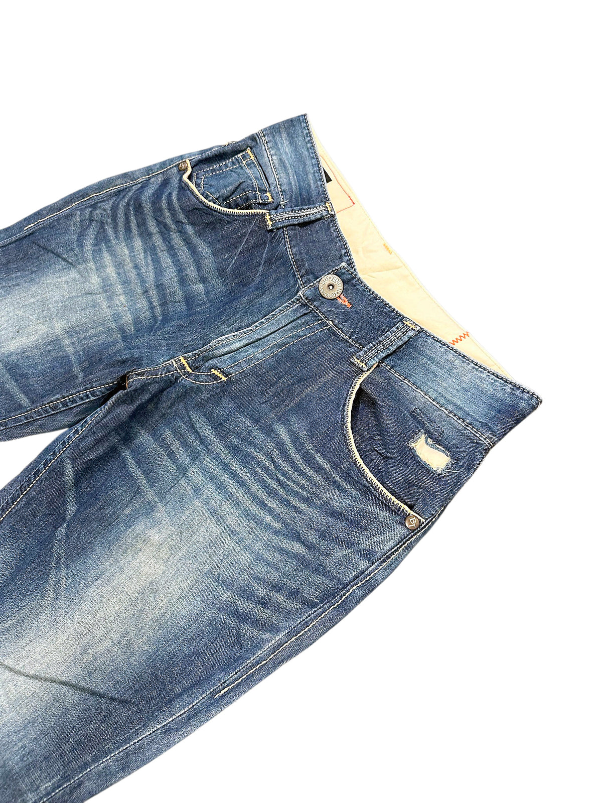Vintage Edwin Japan Style Y2K Straight Leg Jeans (M) – Detailaufnahme 1