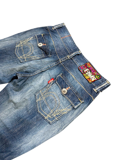 Vintage Edwin Japan Style Y2K Straight Leg Jeans (M) – Detailaufnahme 3