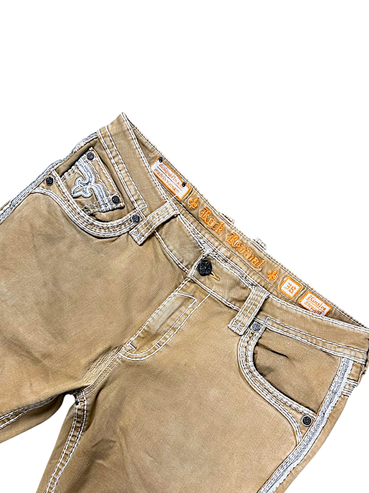 Vintage Rock Revival Y2K Straight Leg Jeans (M)
