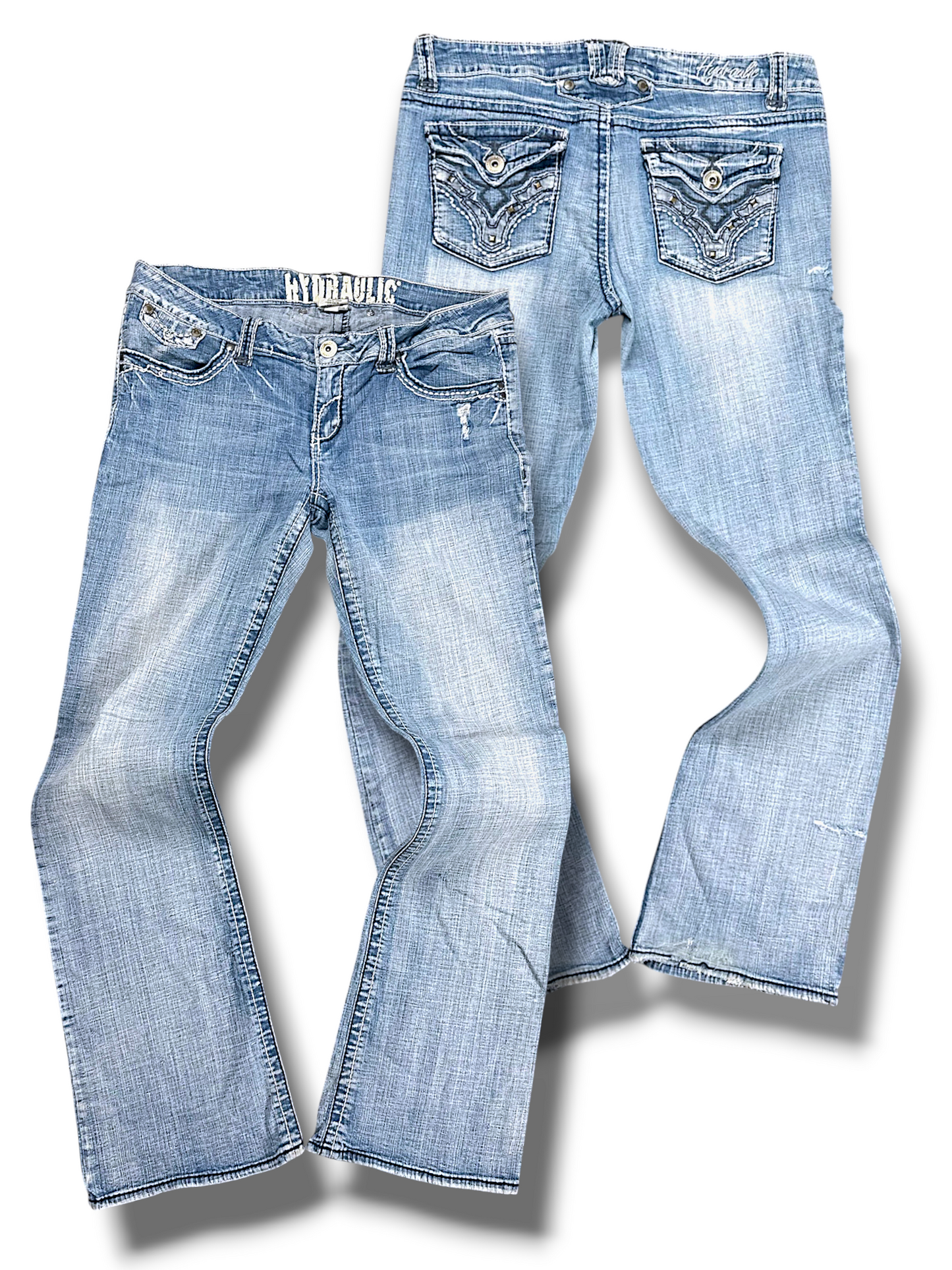 Vintage Hydraulic Bootcut/Flared Damenjeans (L)