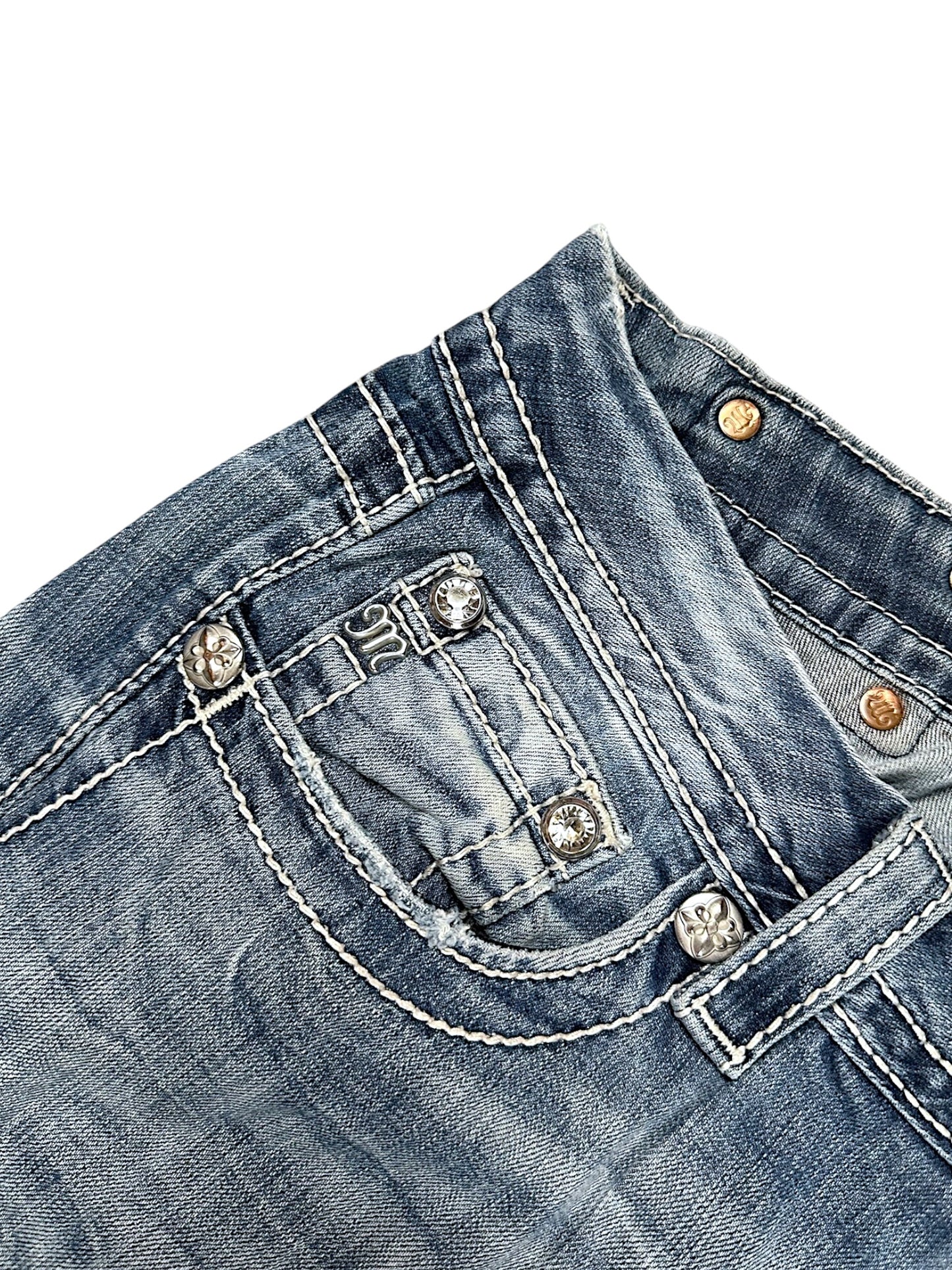 Vintage Miss Me Y2K Low Waist Bootcut / Flared Damenjeans (M)