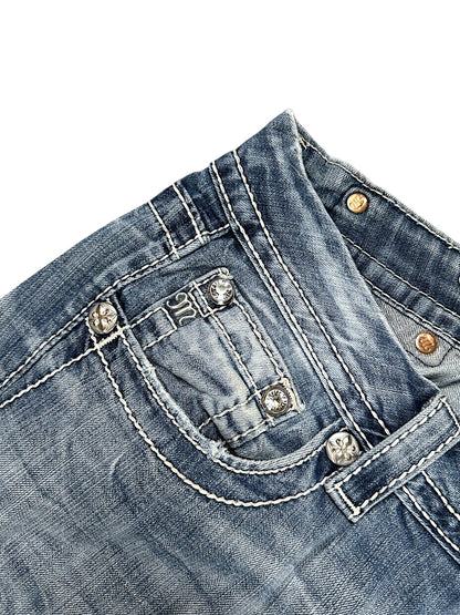 Vintage Miss Me Y2K Low Waist Bootcut / Flared Damenjeans (M)