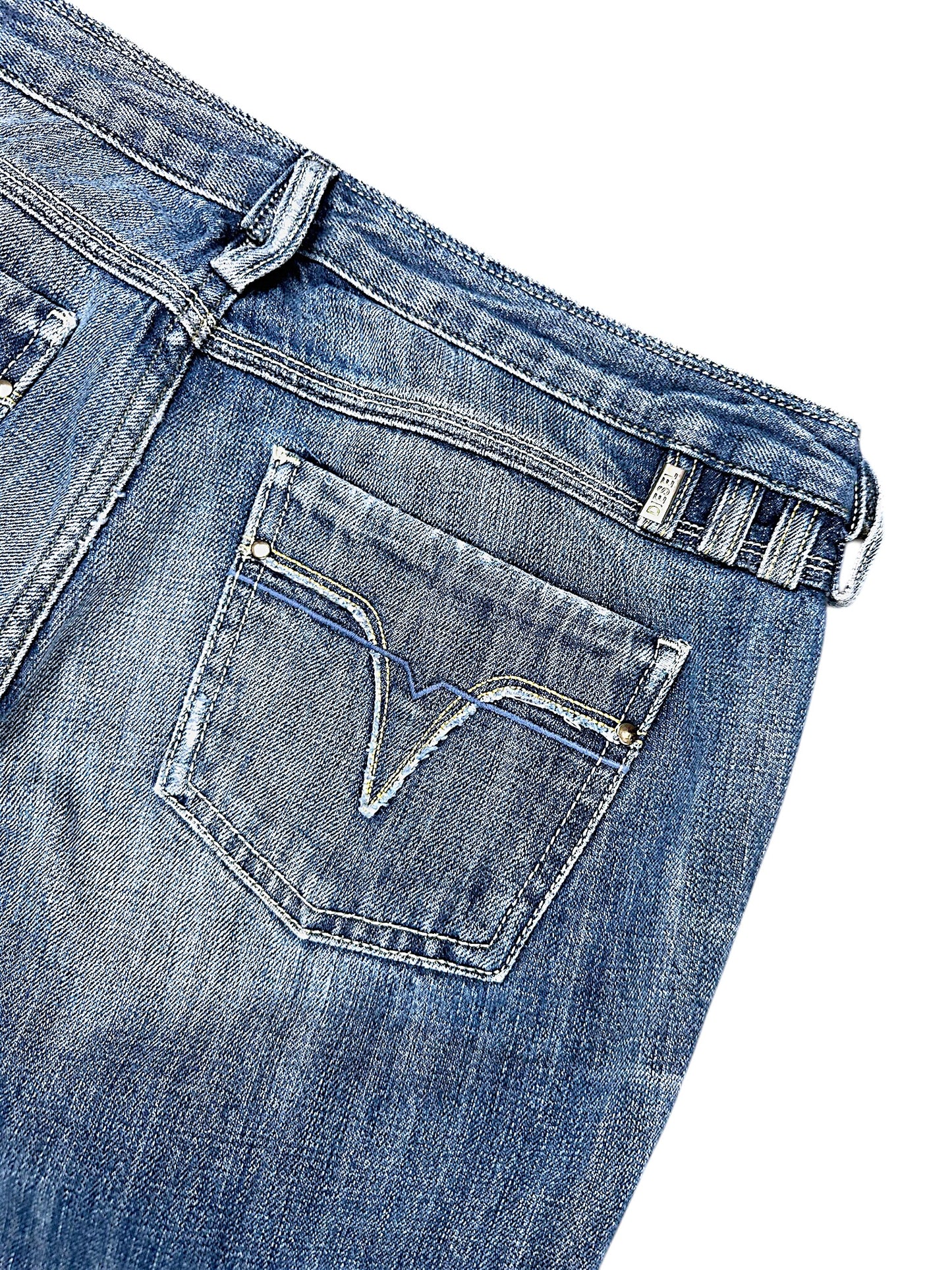 Vintage Diesel Y2K Low Waist Bootcut Damenjeans (L)