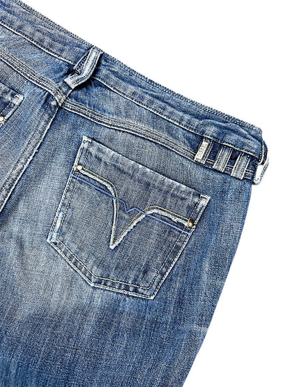 Vintage Diesel Y2K Low Waist Bootcut Damenjeans (L)