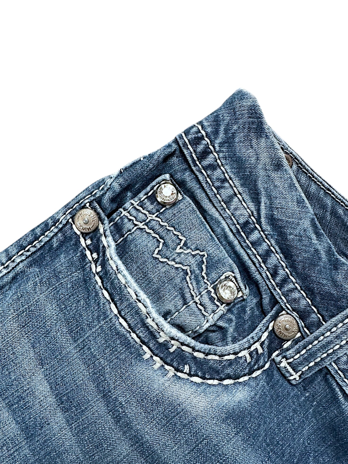 Vintage Miss Me Y2K Low Waist Bootcut / Flared Damenjeans (M)