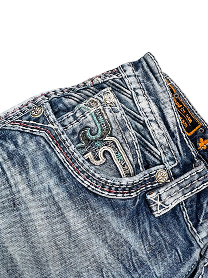 Vintage Rock Revival Y2K Straight Leg Jeans (S)