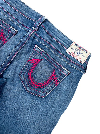 Vintage True Religion Y2K  Bootcut / Flared Damenjeans (L)