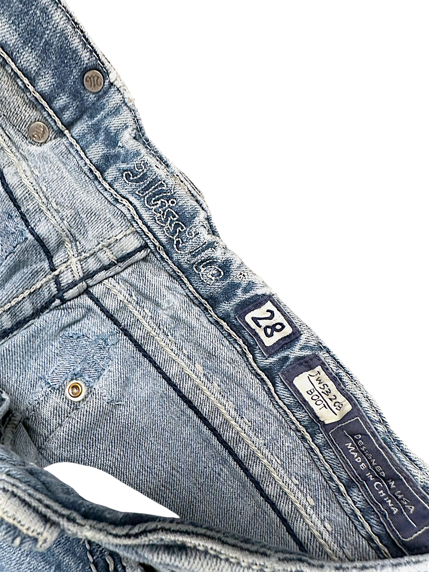 Vintage Miss Me Y2K Low Waist Bootcut / Flared Damenjeans (S)