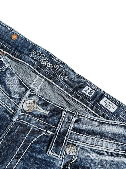 Vintage Miss Me Y2K Low Waist Bootcut / Flared Damenjeans (M)