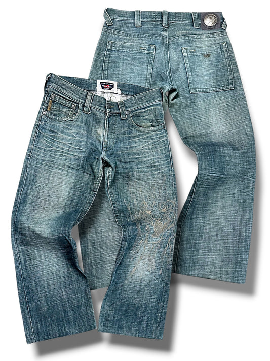 Vintage Armani Y2K Baggy Jeans (S)
