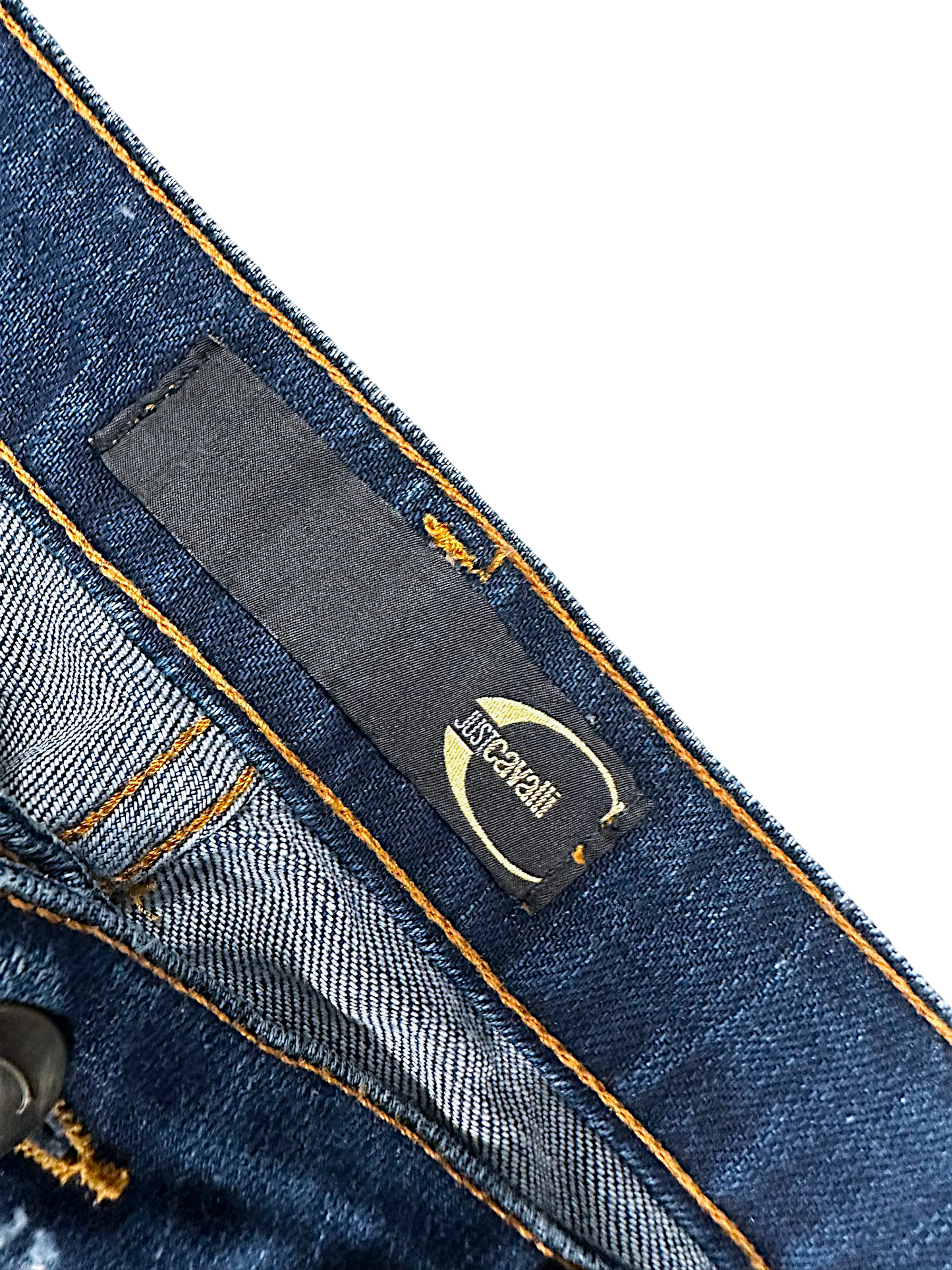 Vintage Cavalli Y2K Straight Leg Damenjeans (M)