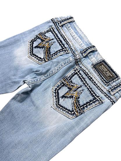 Vintage Miss Me Y2K Low Waist Bootcut / Flared Damenjeans (M)