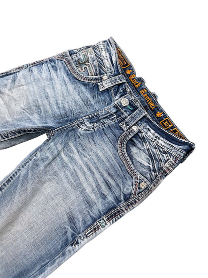 Vintage Rock Revival Y2K Straight Leg Jeans (S)