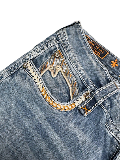 Vintage Rock Revival Y2K Bootcut / Flared Damenjeans (XL)