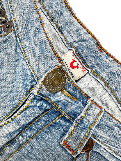 Vintage True Religion Y2K Low Waist Bootcut Damenjeans (S)