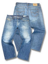 Vintage Diesel Baggy Jeans „Larkee“ (M) – Vorder- und Rückansicht