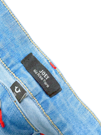 Vintage True Religion Flared Damenjeans „Joey“ (L) – Detailaufnahme 1