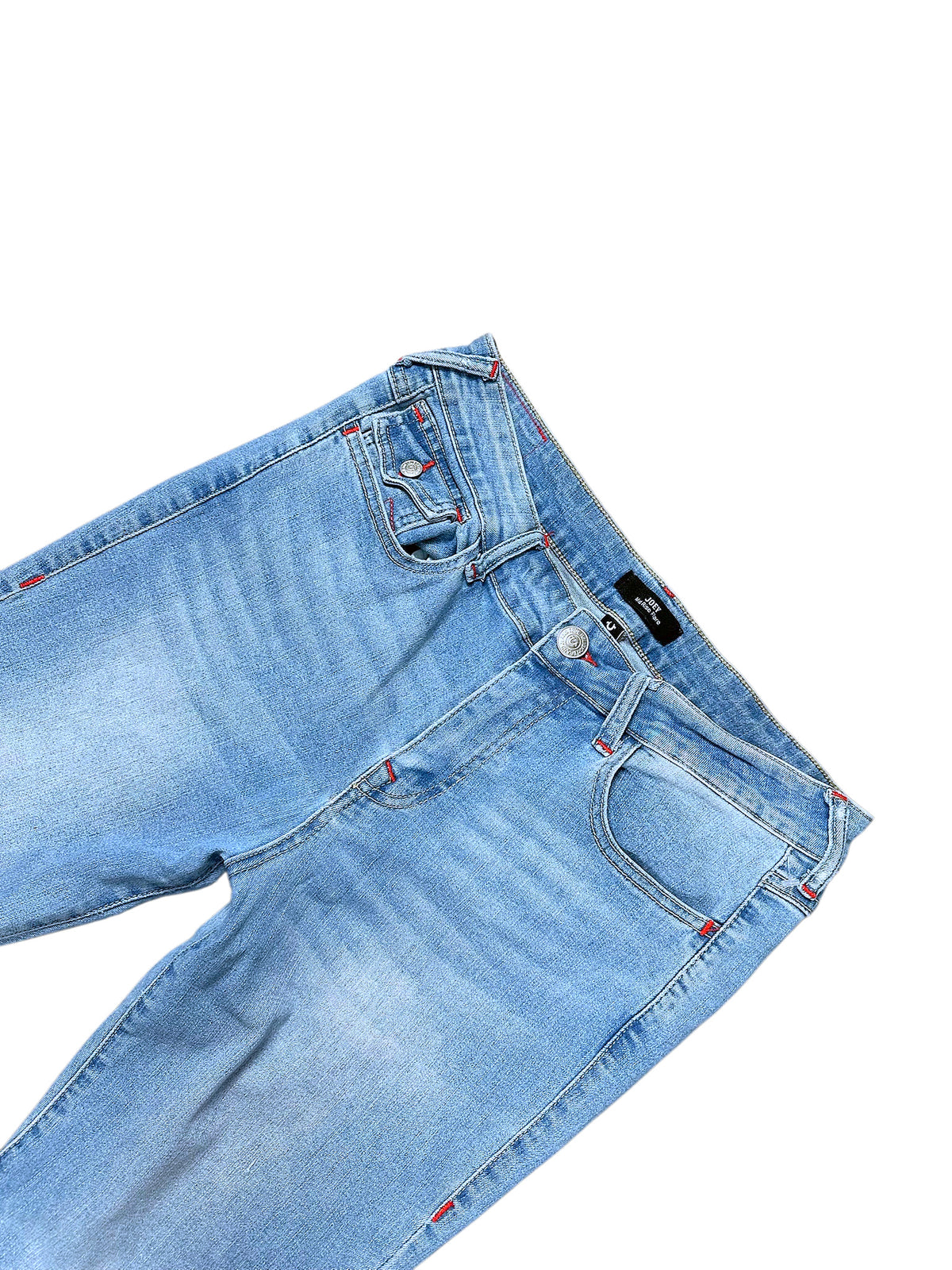 Vintage True Religion Flared Damenjeans „Joey“ (L) – Detailaufnahme 2