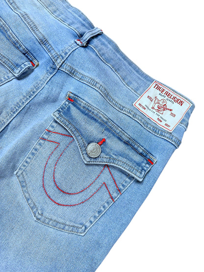 Vintage True Religion Flared Damenjeans „Joey“ (L) – Detailaufnahme 3