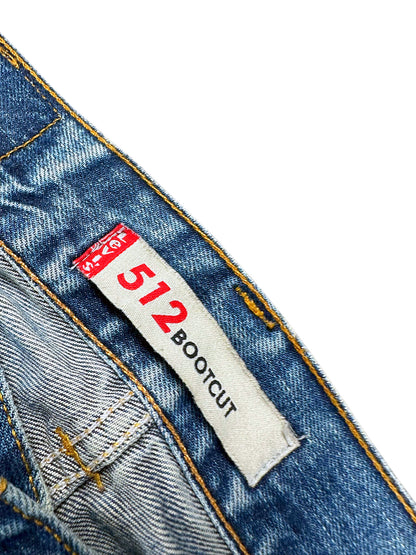 Vintage Levi’s Y2K Flared Jeans „512 Bootcut“ (L) – Detailaufnahme 1