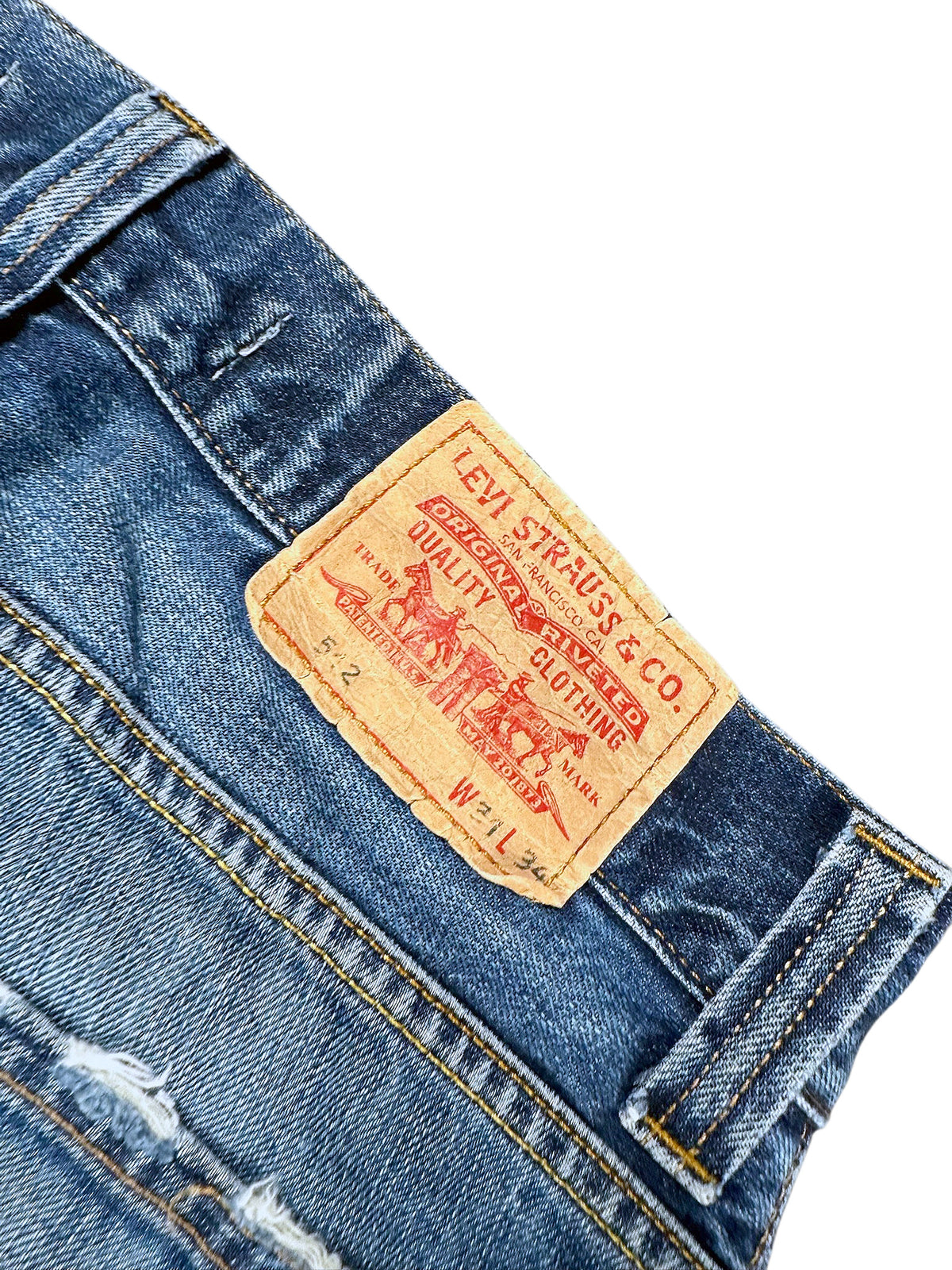 Vintage Levi’s Y2K Flared Jeans „512 Bootcut“ (L) – Detailaufnahme 6