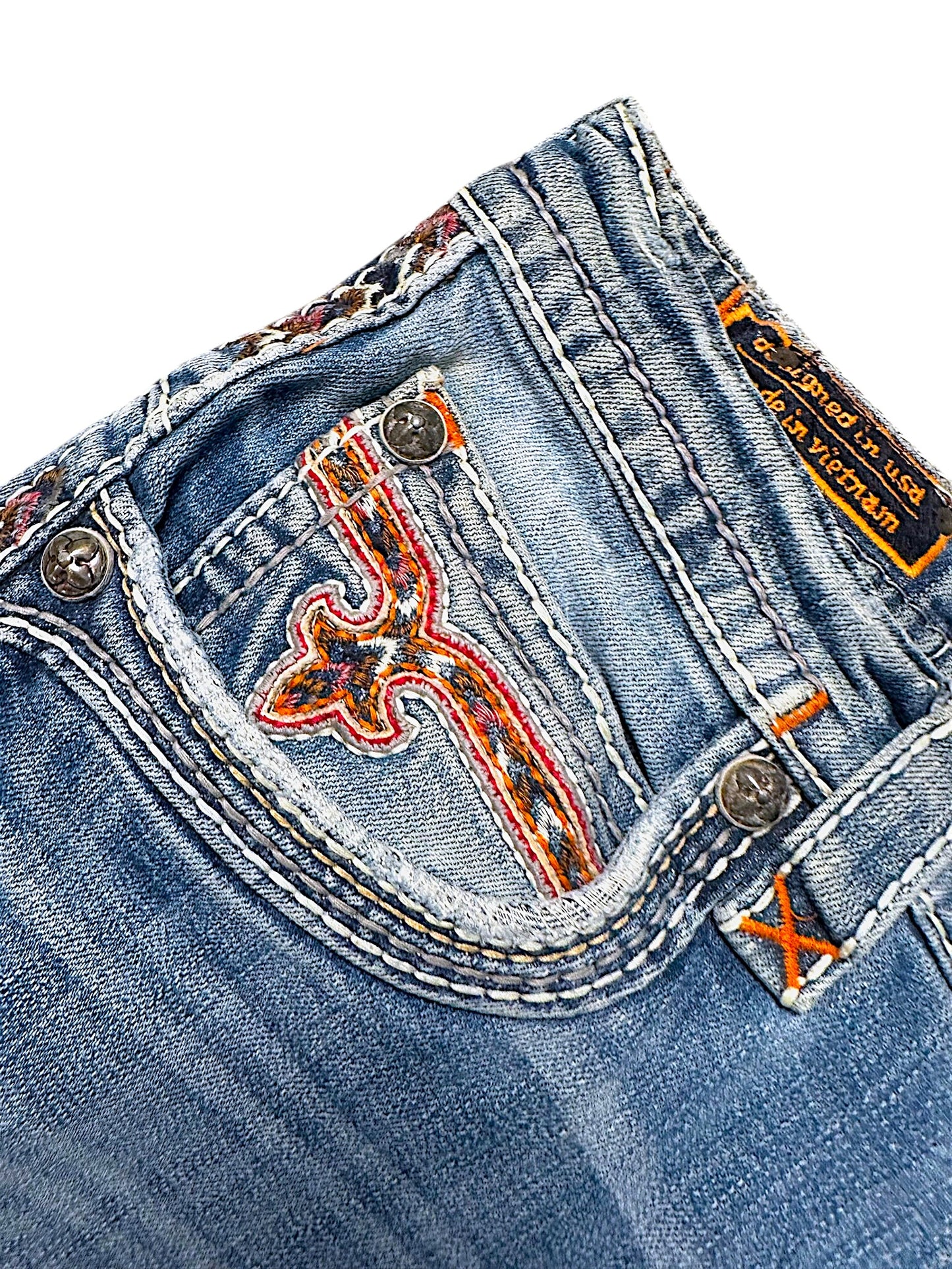 Vintage Rock Revival Y2K Straight Leg Jeans (S)