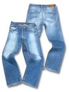 Vintage Tommy Hilfiger Y2K Straight Leg Jeans (M) – Vorder- und Rückansicht