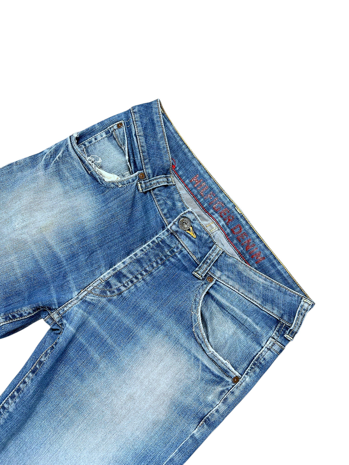 Vintage Tommy Hilfiger Y2K Straight Leg Jeans (M) – Detailaufnahme 3