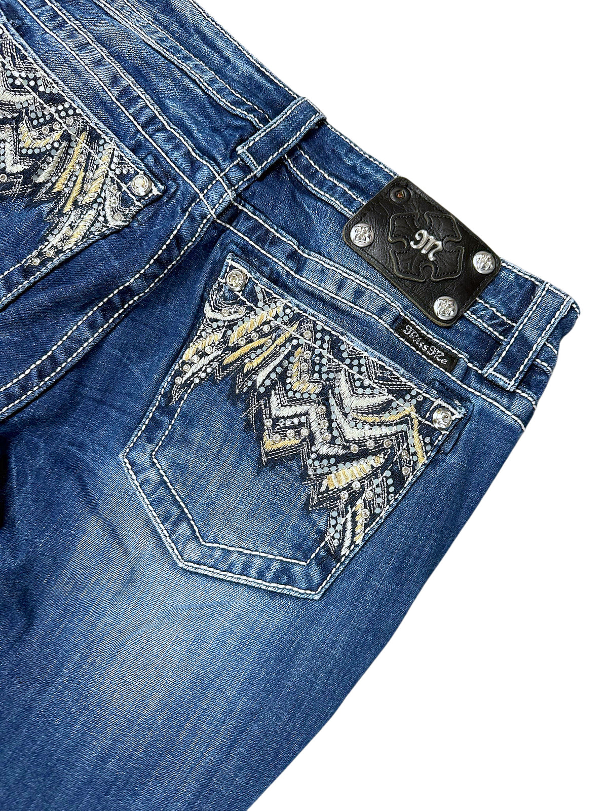 Vintage Miss Me Y2K Bootcut Damenjeans (XL) – Detailaufnahme 4