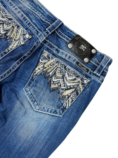 Vintage Miss Me Y2K Bootcut Damenjeans (XL) – Detailaufnahme 4