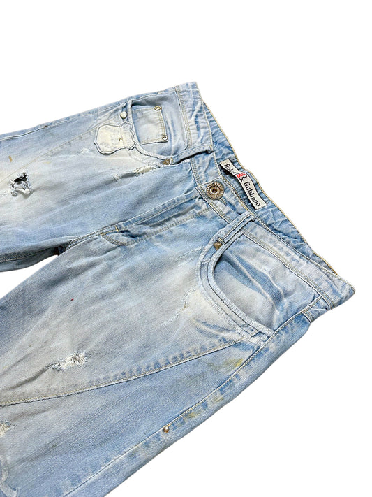 Vintage Dolce & Gabbana Y2K Flared Jeans (M) – Detailaufnahme 1