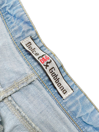 Vintage Dolce & Gabbana Y2K Flared Jeans (M) – Detailaufnahme 3