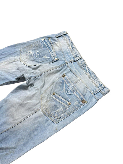 Vintage Dolce & Gabbana Y2K Flared Jeans (M) – Detailaufnahme 6