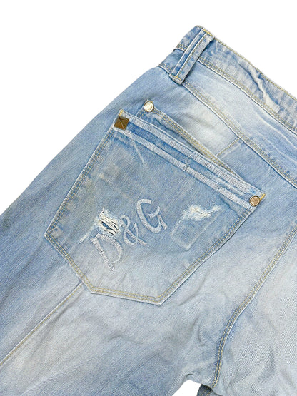Vintage Dolce & Gabbana Y2K Flared Jeans (M) – Detailaufnahme 7