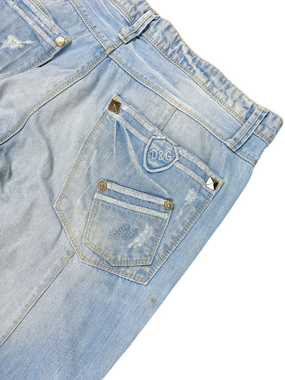 Vintage Dolce & Gabbana Y2K Flared Jeans (M) – Detailaufnahme 8