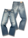 Vintage Diesel Straight Leg Jeans „Industry“ (L) – Vorder- und Rückansicht