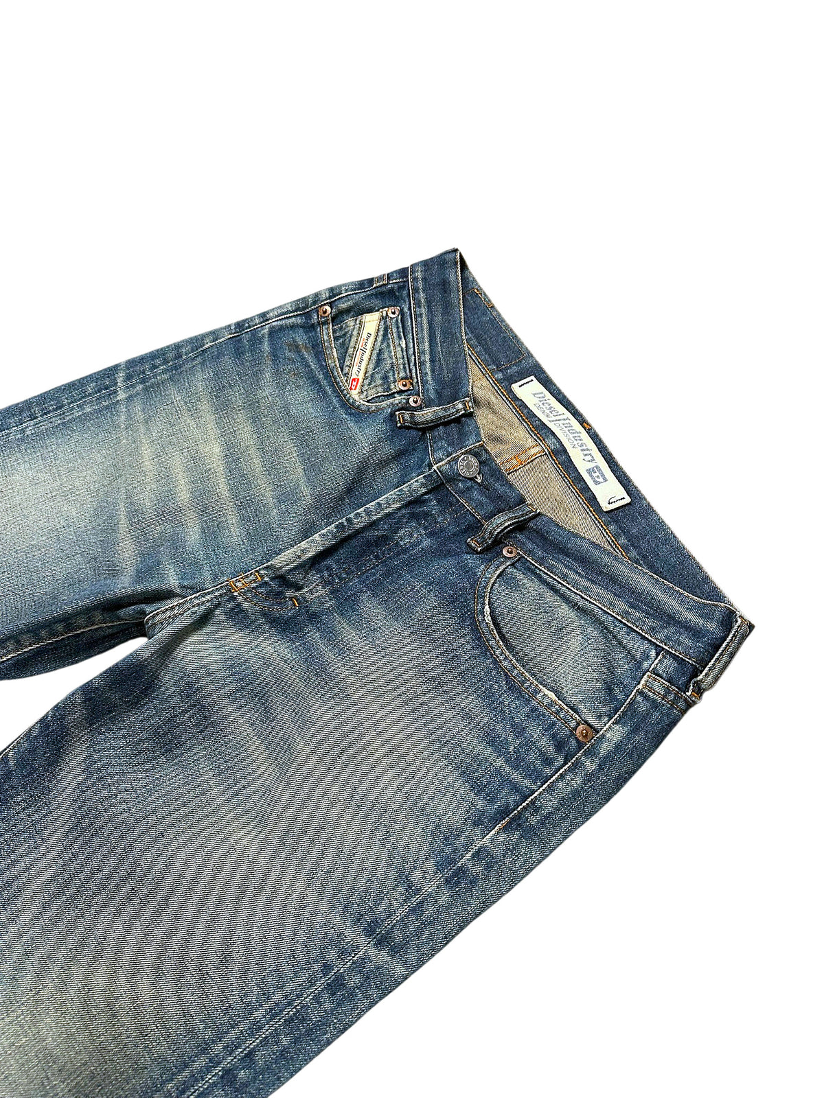 Vintage Diesel Straight Leg Jeans „Industry“ (L) – Detailaufnahme 1