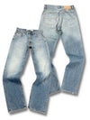 Vintage Diesel Y2K Straight Leg Jeans „Industry“ (XL) – Vorder- und Rückansicht