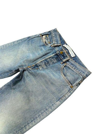 Vintage Diesel Y2K Straight Leg Jeans „Industry“ (XL) – Detailaufnahme 1