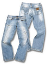 Vintage Dolce & Gabbana Y2K Straight Leg Jeans (M) – Vorder- und Rückansicht