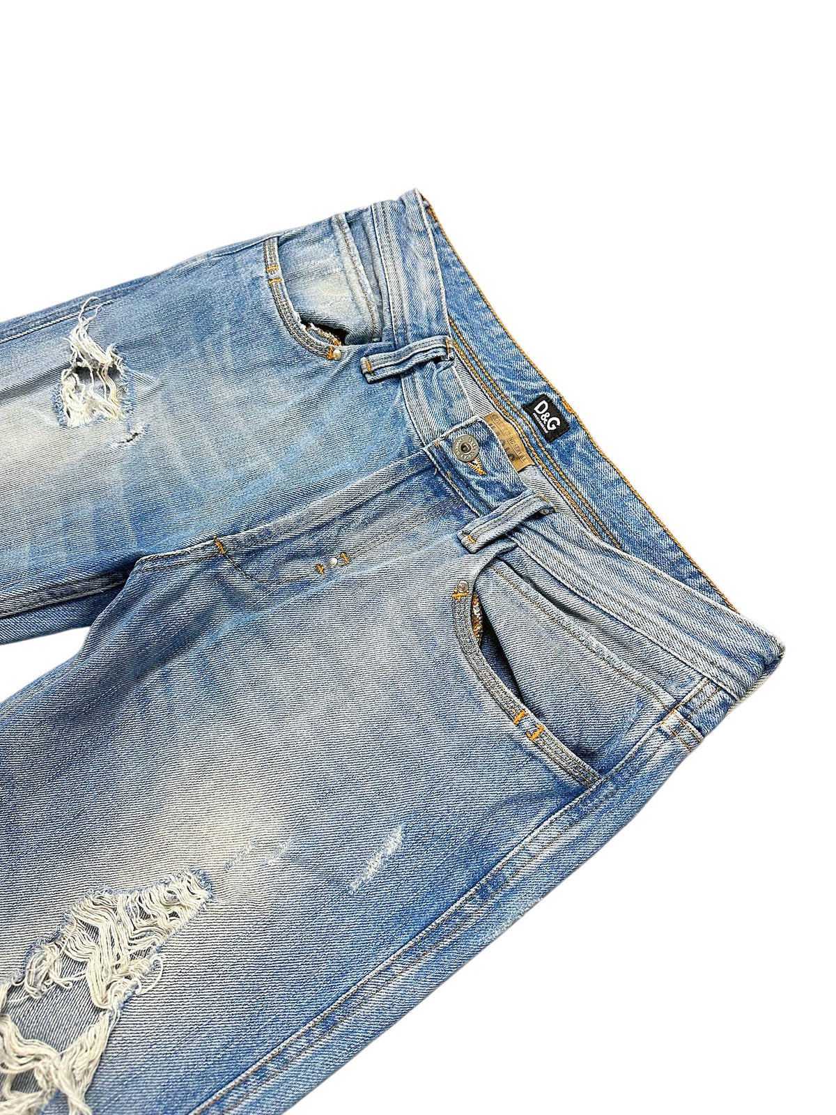 Vintage Dolce & Gabbana Y2K Straight Leg Jeans (M) – Detailaufnahme 1