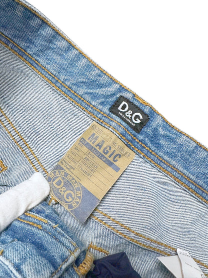 Vintage Dolce & Gabbana Y2K Straight Leg Jeans (M) – Detailaufnahme 2