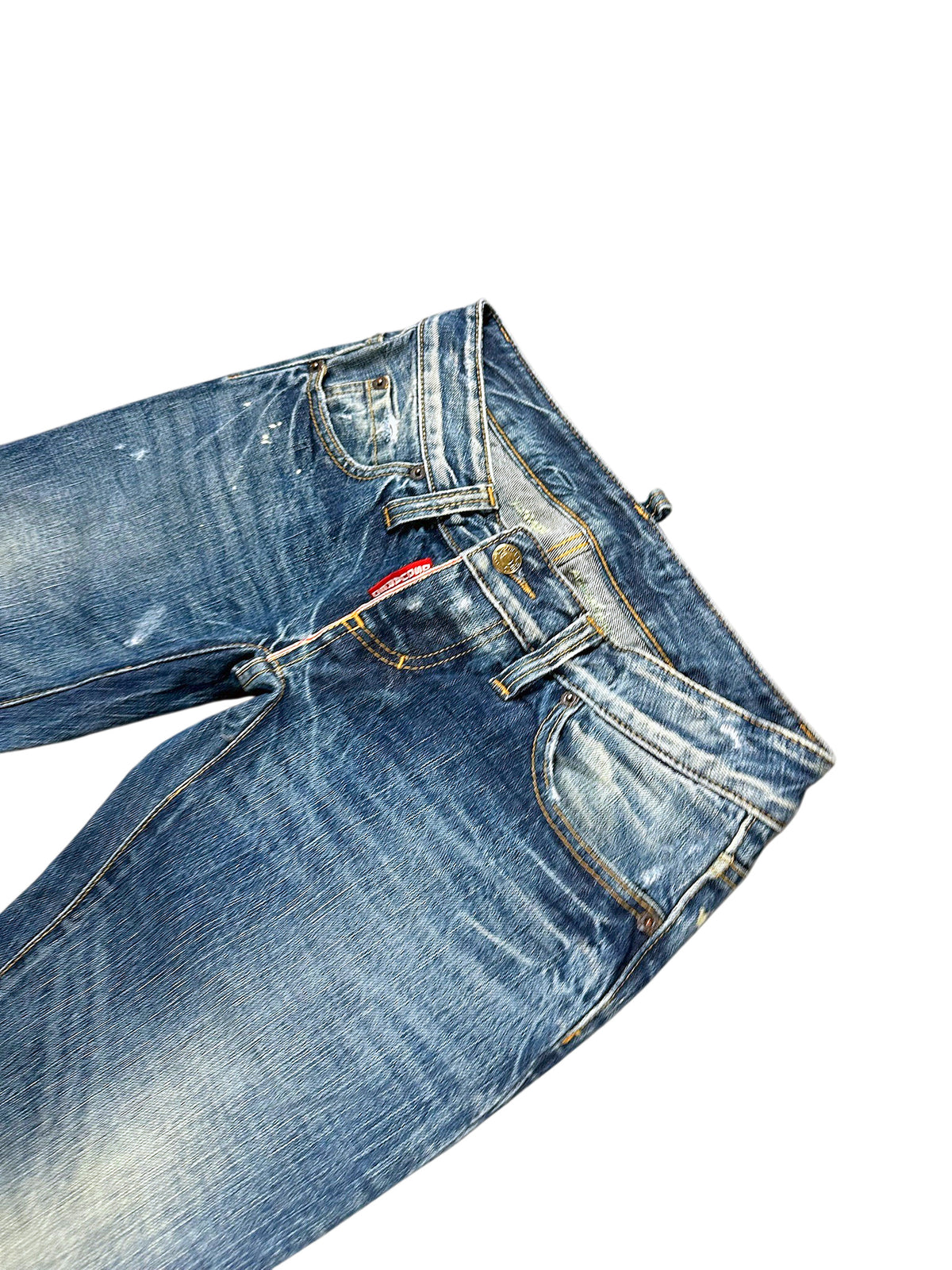 Vintage Japan Style Y2K Low Waist Straight Leg Damenjeans (S) – Detailaufnahme 1