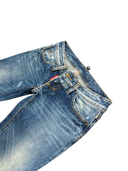 Vintage Japan Style Y2K Low Waist Straight Leg Damenjeans (S) – Detailaufnahme 1