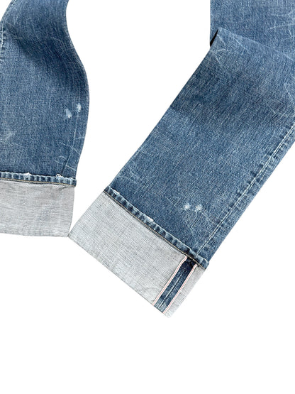 Vintage Japan Style Y2K Low Waist Straight Leg Damenjeans (S) – Detailaufnahme 4