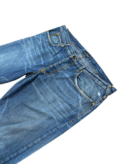 Vintage Armani Jeans Y2K Baggy Jeans (XL) – Detailaufnahme 1